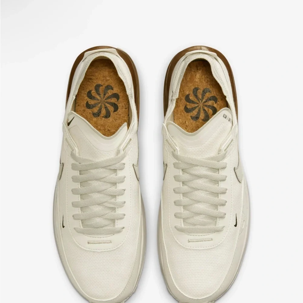 Nike Cream and Brown Waffle Sneakers